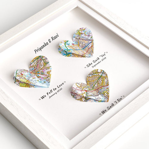 HEART MAP FRAME - SHINEACE